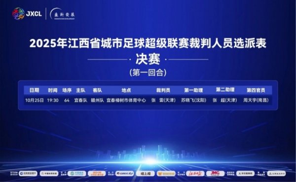 赣超总决赛  宜春vs赣州首局  裁判    选派：张雷主哨，苏晓飞第一助理